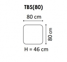 GALA COLLEZIONE - TABORET(100/80) ZE SKRZYNIĄ